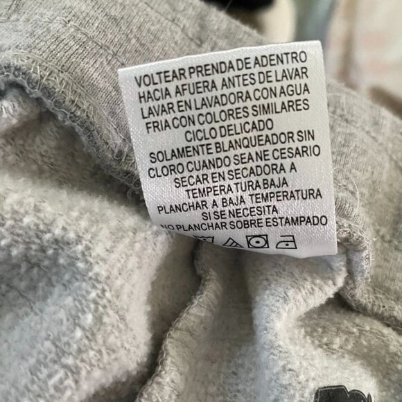 Womens Tom and Jerry Sweat Pants Gray Embroidered Characters XL 15 17 u - Picture 11 of 11